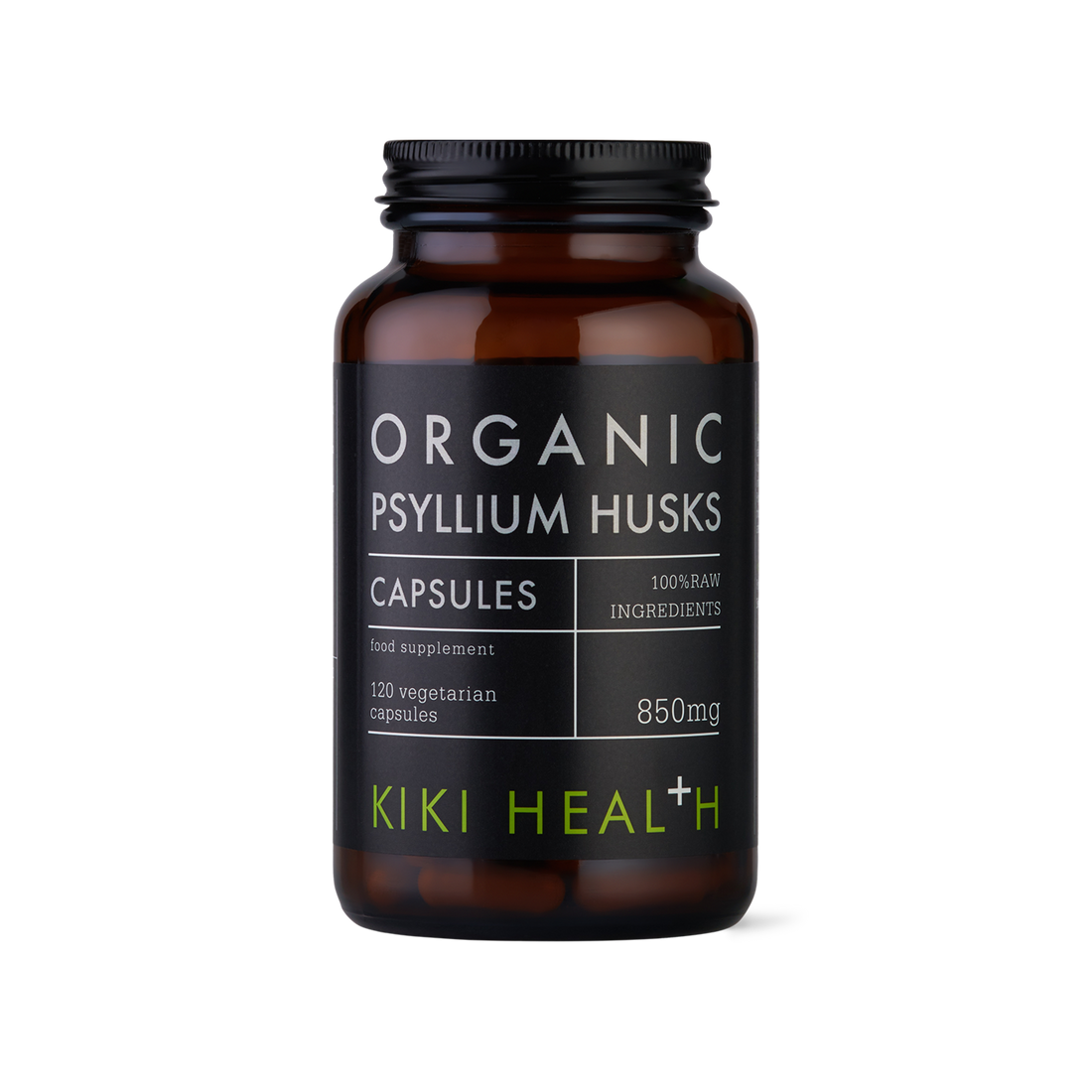 Psyllium Husks, Organic- 120 Vegicaps